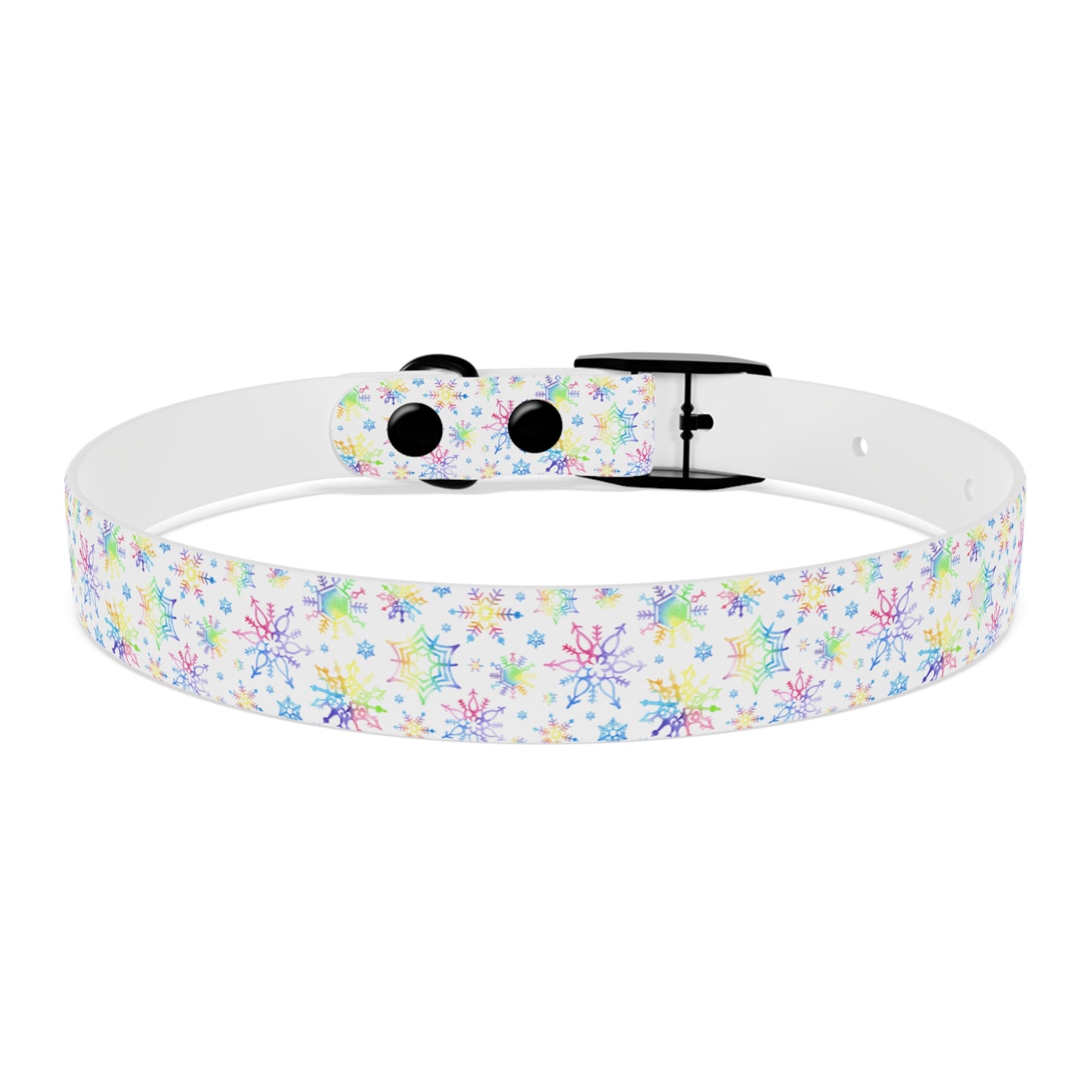 HOLIDAY RAINBOW SNOWFLAKE  Dog Collar