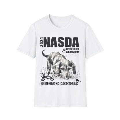 *Ginny, Geordie & Gerbils! * WIREHAIRED DACHSHUND - NASDA  Unisex Softstyle T-Shirt