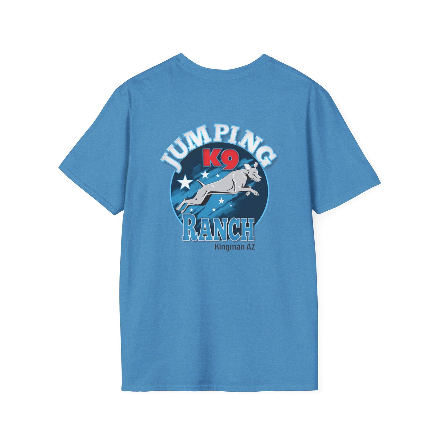 Jumping K9 Ranch  Unisex Softstyle T-Shirt