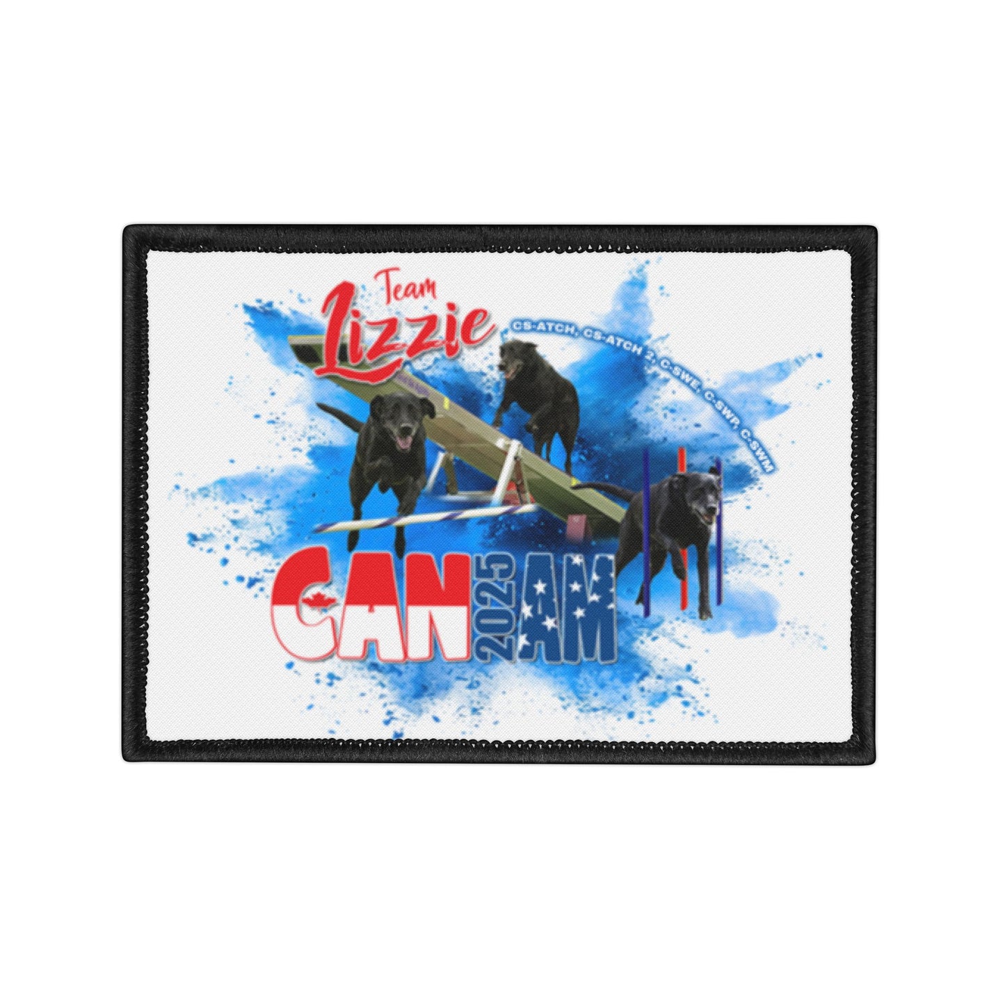 Copy of LIZZIE CAN AM Iron-On Patches white