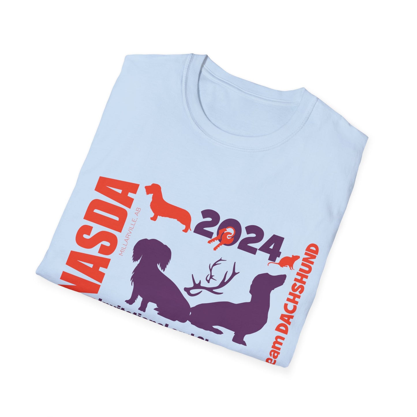 NASDA  - TEAM Dachshund2  Unisex Softstyle T-Shirt