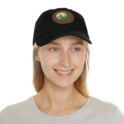 Puget Sound Disc Dogs Hat with Leather Patch (Round)