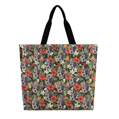 HAWAIIAN STYLE FACE - Large One Shoulder Shopping Bag