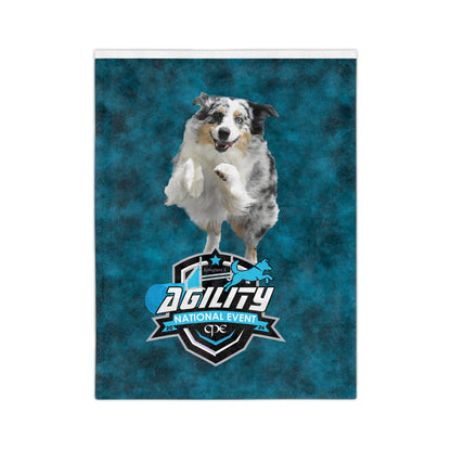 CUSTOM AGILITY CPE NATIONALS Velveteen Microfiber Blanket