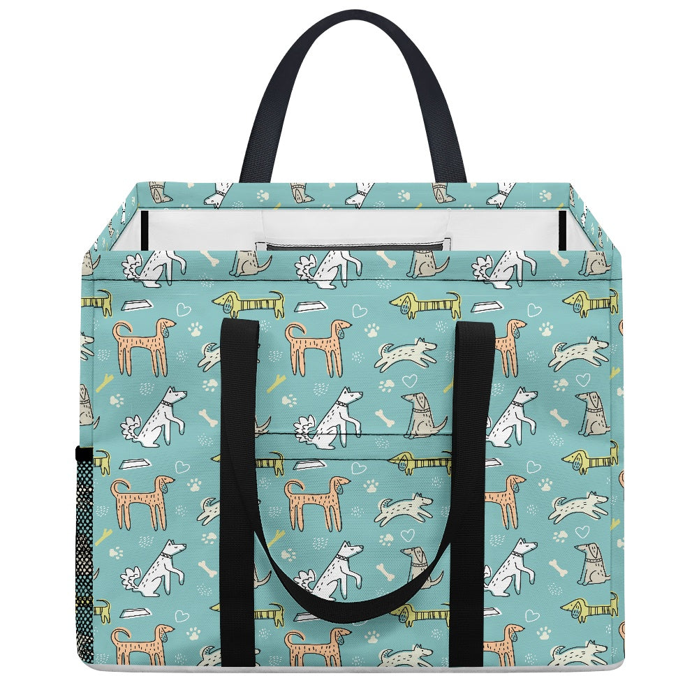 DOG STUFF TOTE - Teal