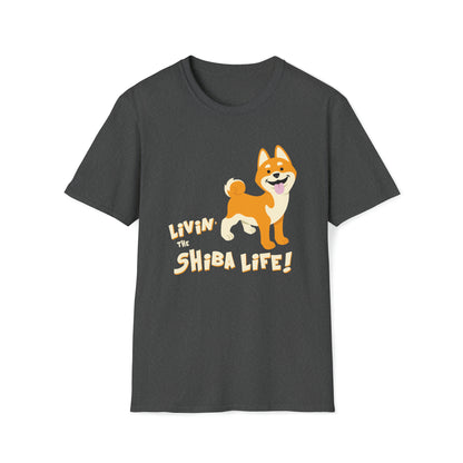 LIVIN THE SHIBA LIFE 3 Unisex Softstyle T-Shirt