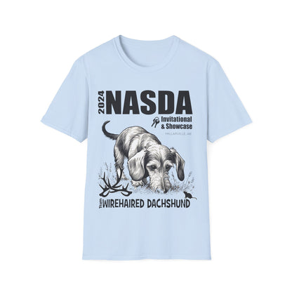 *Ginny, Geordie & Gerbils! * WIREHAIRED DACHSHUND - NASDA  Unisex Softstyle T-Shirt