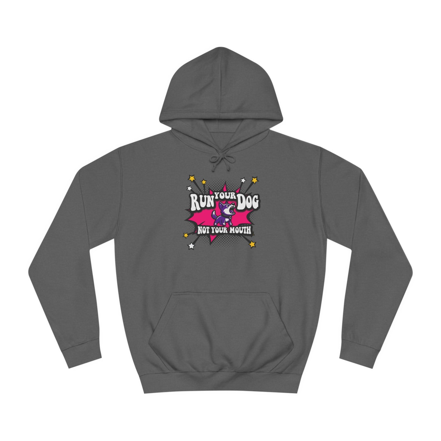 RUN YOUR DOG - Comic Unisex College Hoodie