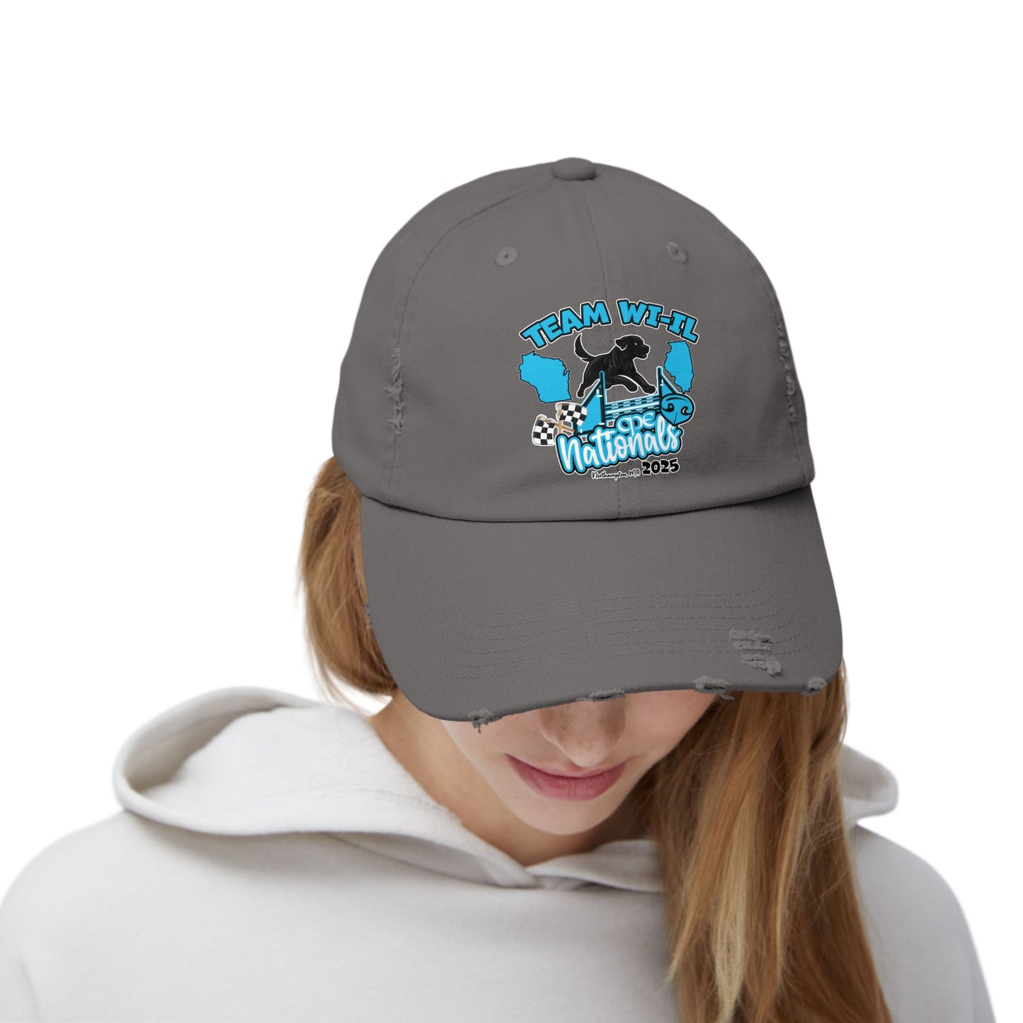 TEAM WI-IL CPE Unisex Distressed Cap