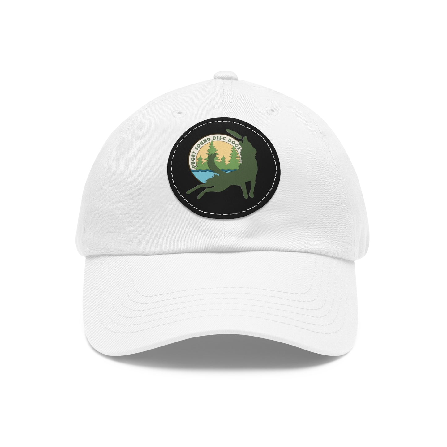 Puget Sound Disc Dogs Hat with Leather Patch (Round)