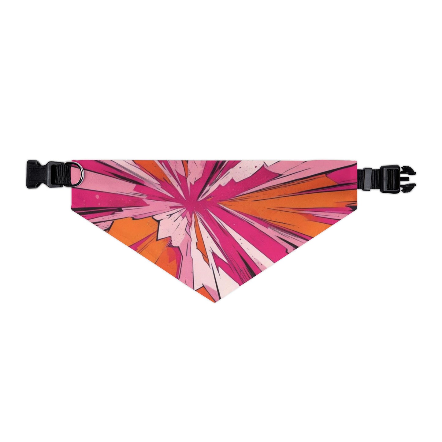 PINK ORANGE #1 Pet Bandana Collar