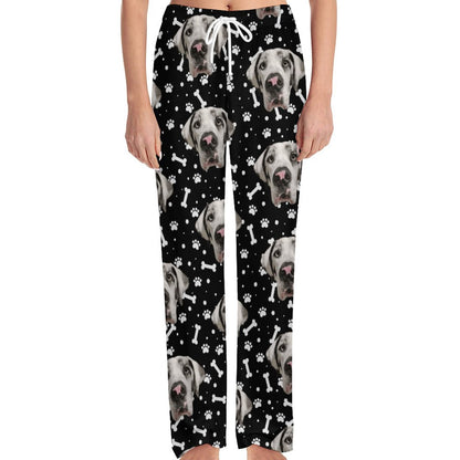 FACE w PAWS-n-BONES Women's Pajamas Pants