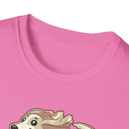 FUN WINDSPRITE - Silken Windhound Waving Unisex Softstyle T-Shirt