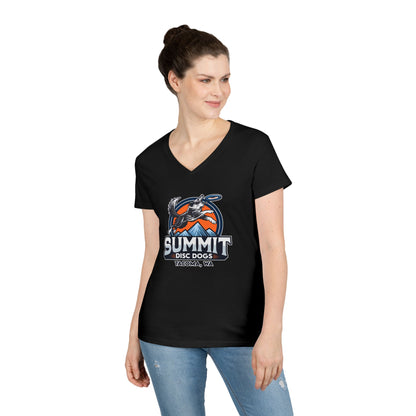 *SUMMIT DISC DOGS Ladies' V-Neck T-Shirt