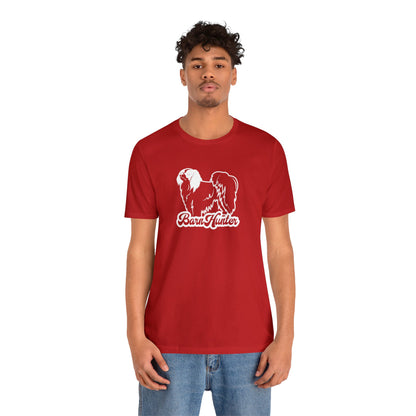 Phalene (Papillon) Barn Hunt3  - Unisex Jersey Short Sleeve Tee