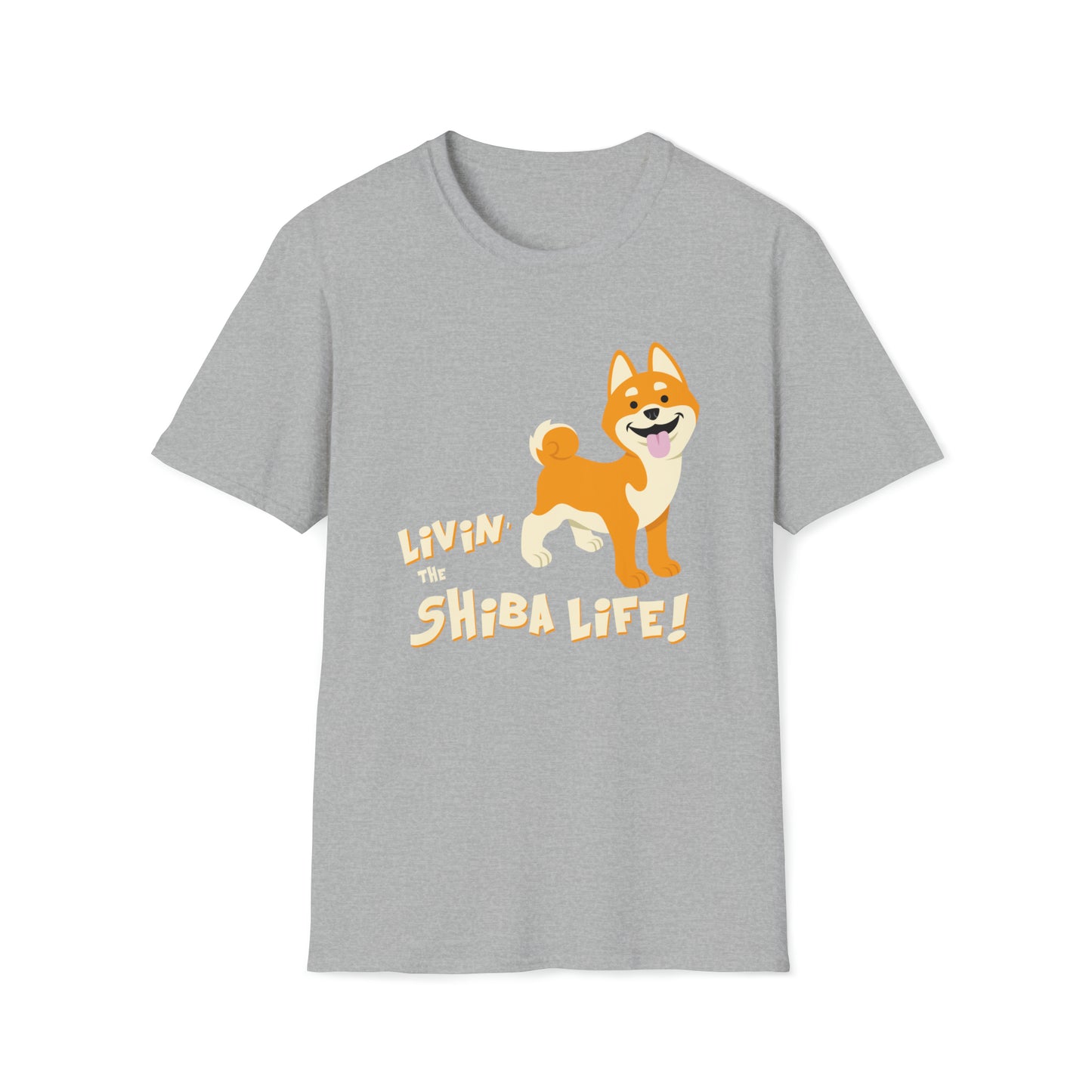 LIVIN THE SHIBA LIFE 3 Unisex Softstyle T-Shirt