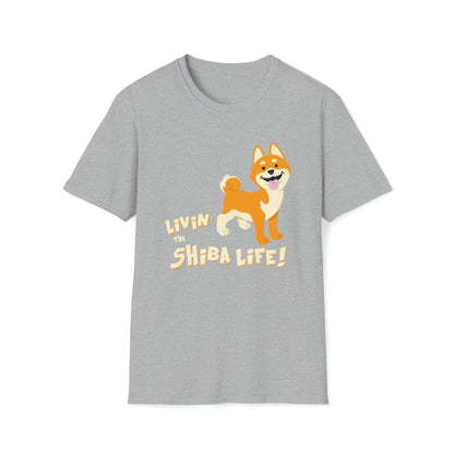 LIVIN THE SHIBA LIFE 3 Unisex Softstyle T-Shirt