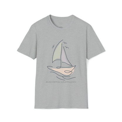 ANACORTES SAILBOAT  Unisex Softstyle T-Shirt