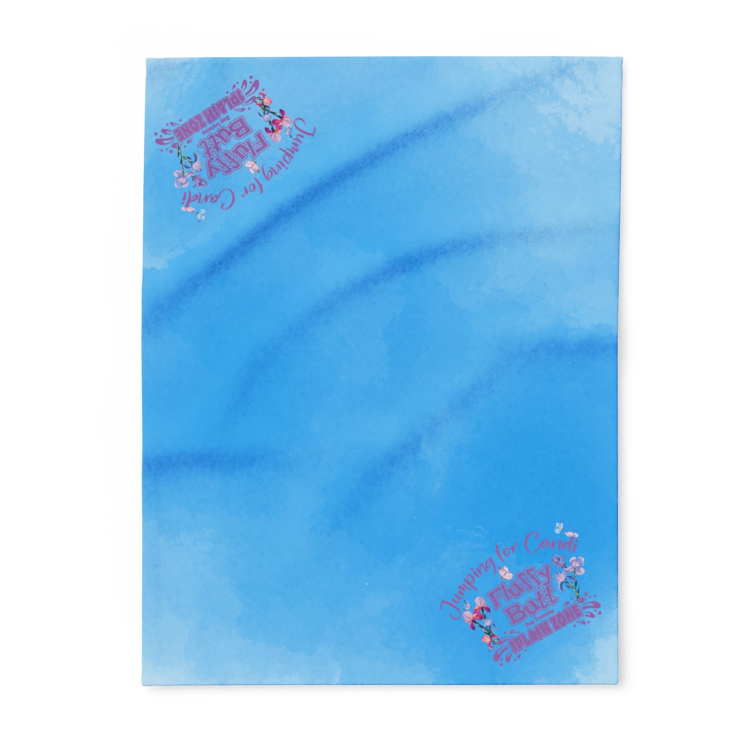 JUMPING FOR CANDI - Flowers Arctic Fleece Blanket