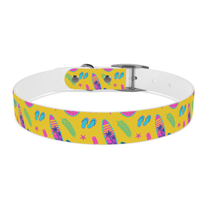 80S Summer Fun  Dog Collar