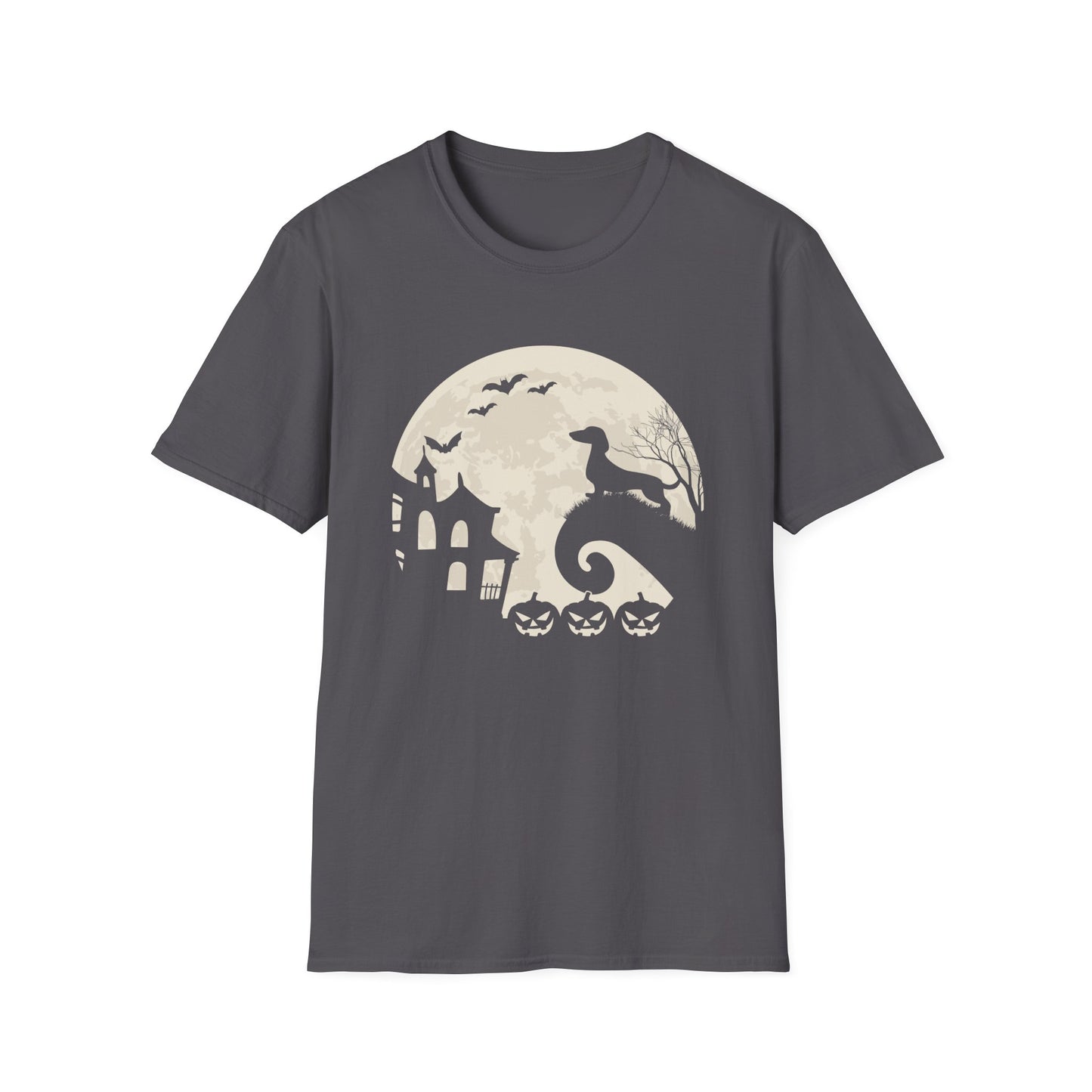 HALLOWEEN MOON - Doxie - Unisex Softstyle T-Shirt