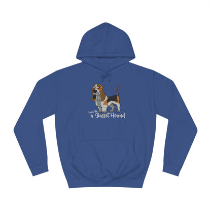 LOVED BY  BASSET 4 Unisex College Hoodie