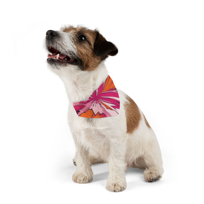 PINK ORANGE #1 Pet Bandana Collar