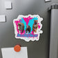 2 HOLLA BACK BULLIES Die-Cut Magnets