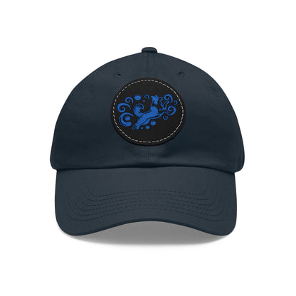 BORDER COLLIE - Splash, Hat with Leather Patch