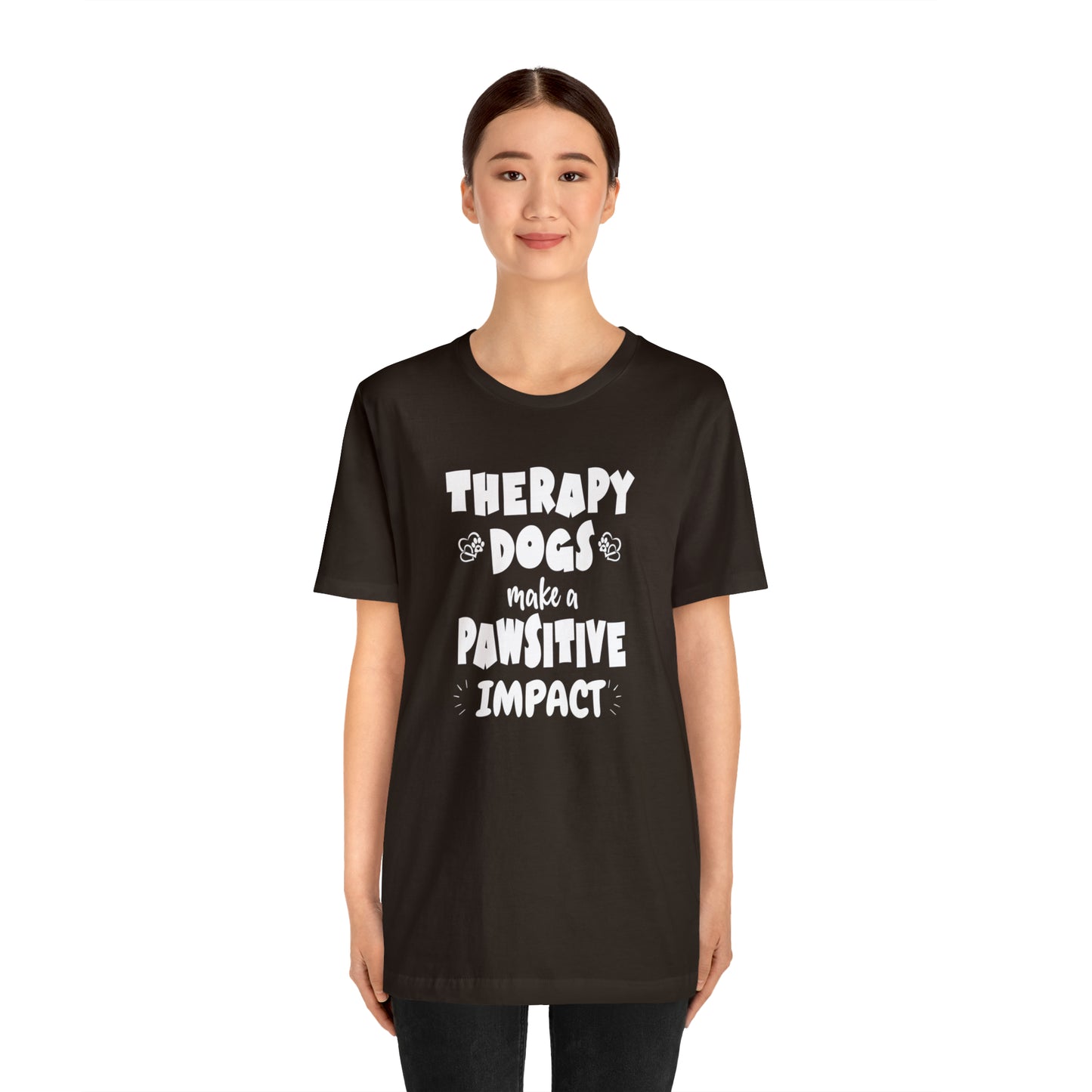 THERAPY  DOGS  - PAWSITIVE Unisex Short Sleeve Tee