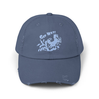 GET WET BORDER COLLIE - Unisex Distressed Cap