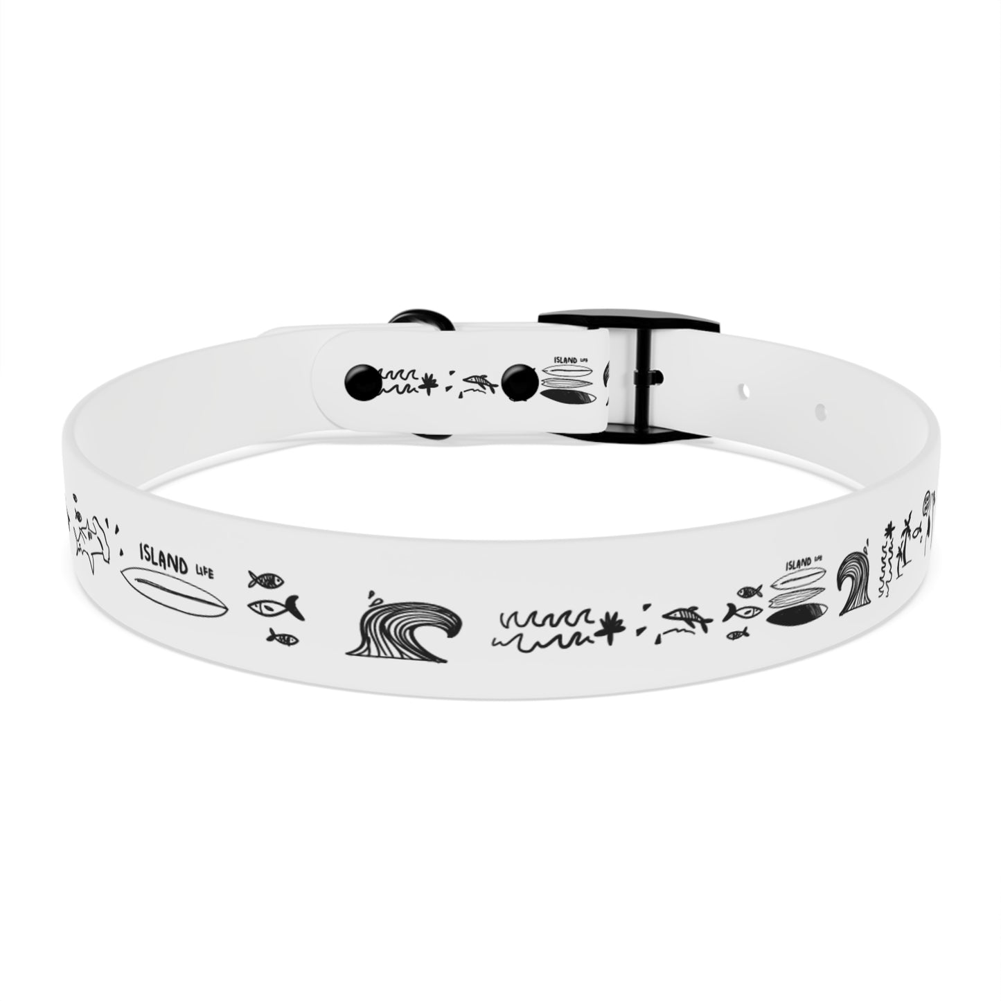 ISLAND LIFE SKETCH Dog Collar