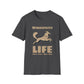 LIFE WINDSPRITE - Silken Windhound Waving Unisex Softstyle T-Shirt