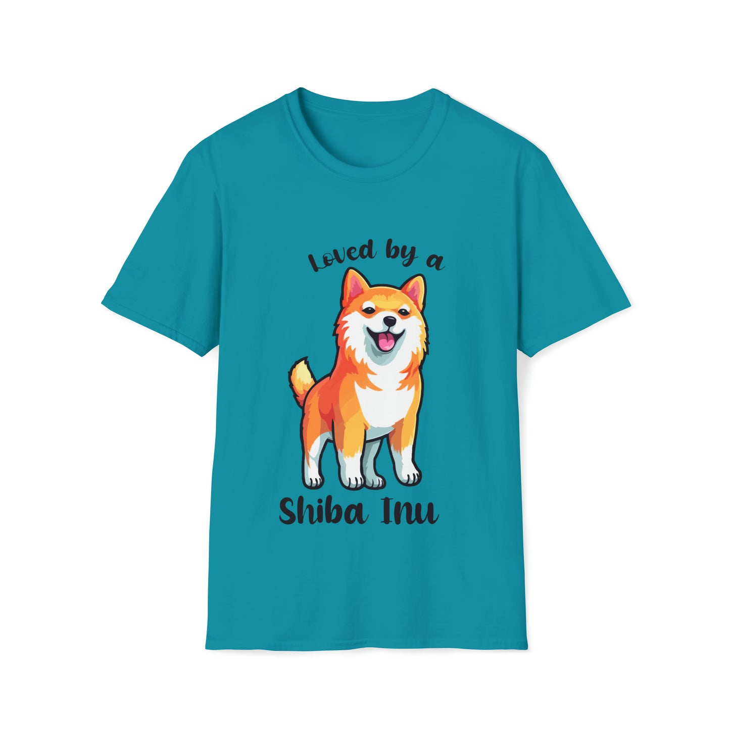 LOVED BY SHIBA 3 Unisex Softstyle T-Shirt