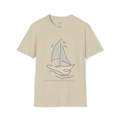 ANACORTES SAILBOAT  Unisex Softstyle T-Shirt