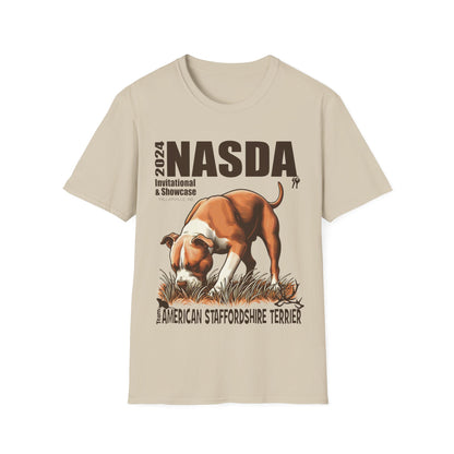 TEAM American Staffordshire Terrier Cropped - NASDA  Unisex Softstyle T-Shirt