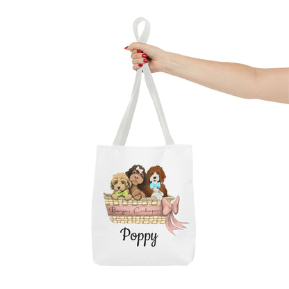 Poppy    Benjis Cockapoos Tote Bag
