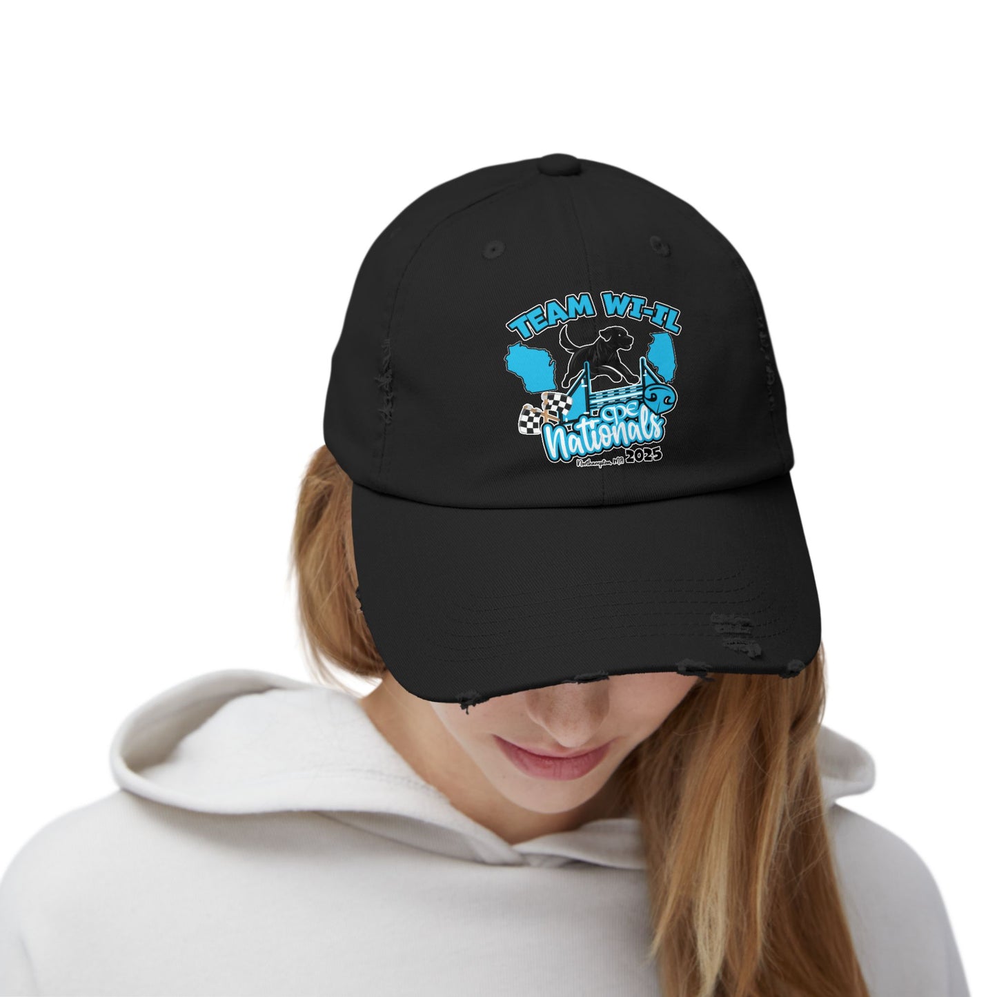 TEAM WI-IL CPE Unisex Distressed Cap