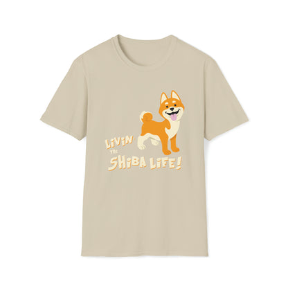 LIVIN THE SHIBA LIFE 3 Unisex Softstyle T-Shirt