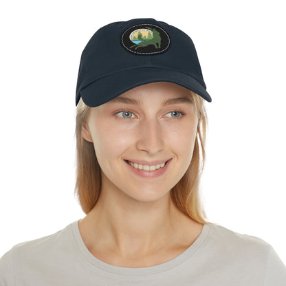 Puget Sound Disc Dogs Hat with Leather Patch (Round)
