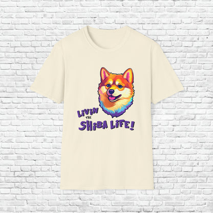 LOVED BY SHIBA 4 Unisex Softstyle T-Shirt