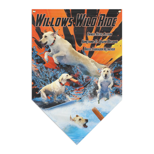 Willows Wild Ride Pennant Banner