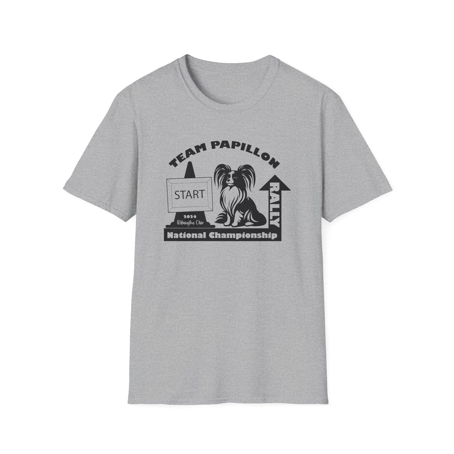 2 RALLY NATIONALS - Papillon Unisex Softstyle T-Shirt