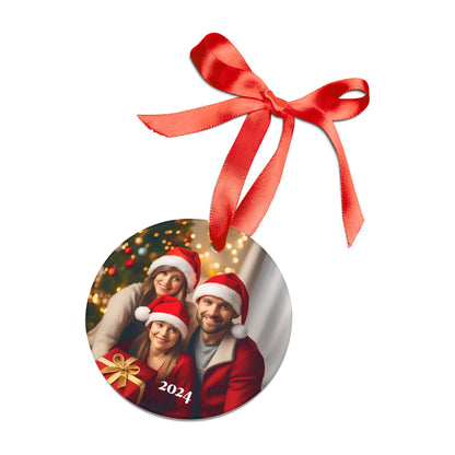 SAMPLE CUSTOM Acrylic Ornament with Ribbon