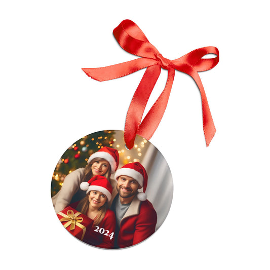 SAMPLE CUSTOM Acrylic Ornament with Ribbon