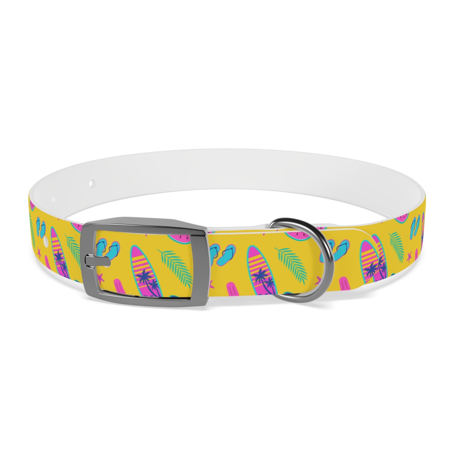 80S Summer Fun  Dog Collar