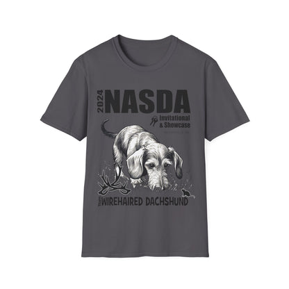 *Ginny, Geordie & Gerbils! * WIREHAIRED DACHSHUND - NASDA  Unisex Softstyle T-Shirt