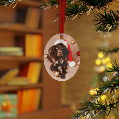 SAMPLE CUSTOM oval/circle Metal Ornaments