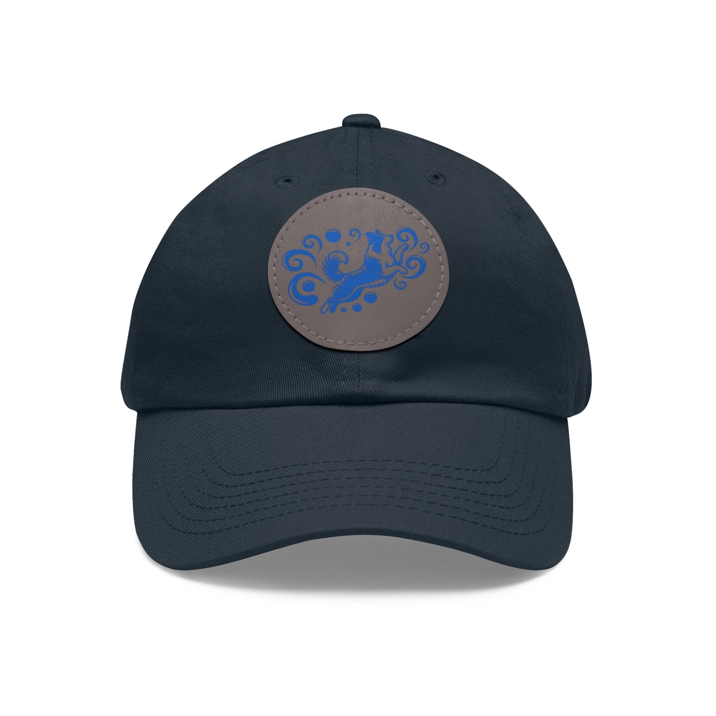 BORDER COLLIE - Splash, Hat with Leather Patch