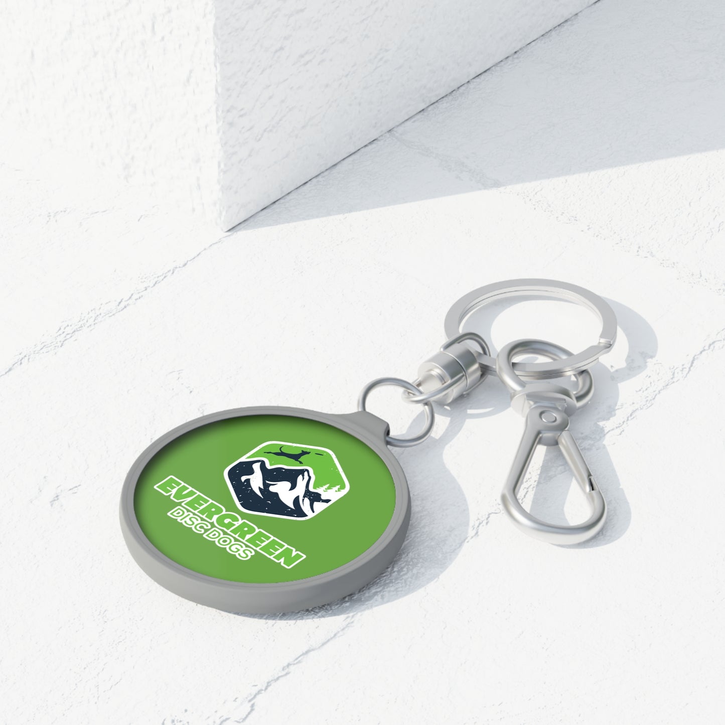 EVERGREEN DISC DOGS Keyring Tag